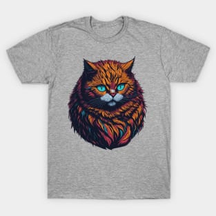 Vibrant Fur Cat T-Shirt